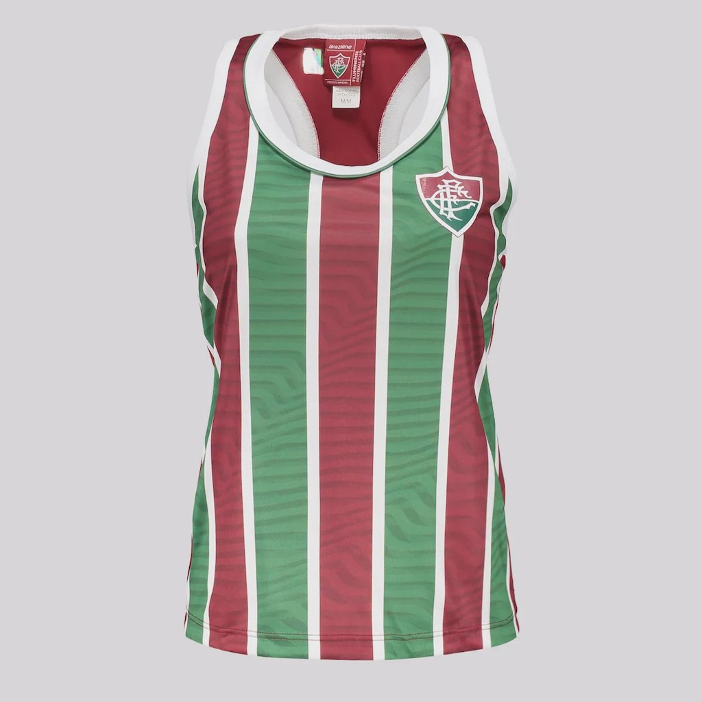 Imagem 4 do produto Camiseta Regata Fluminense Agora Grená Braziline Feminina