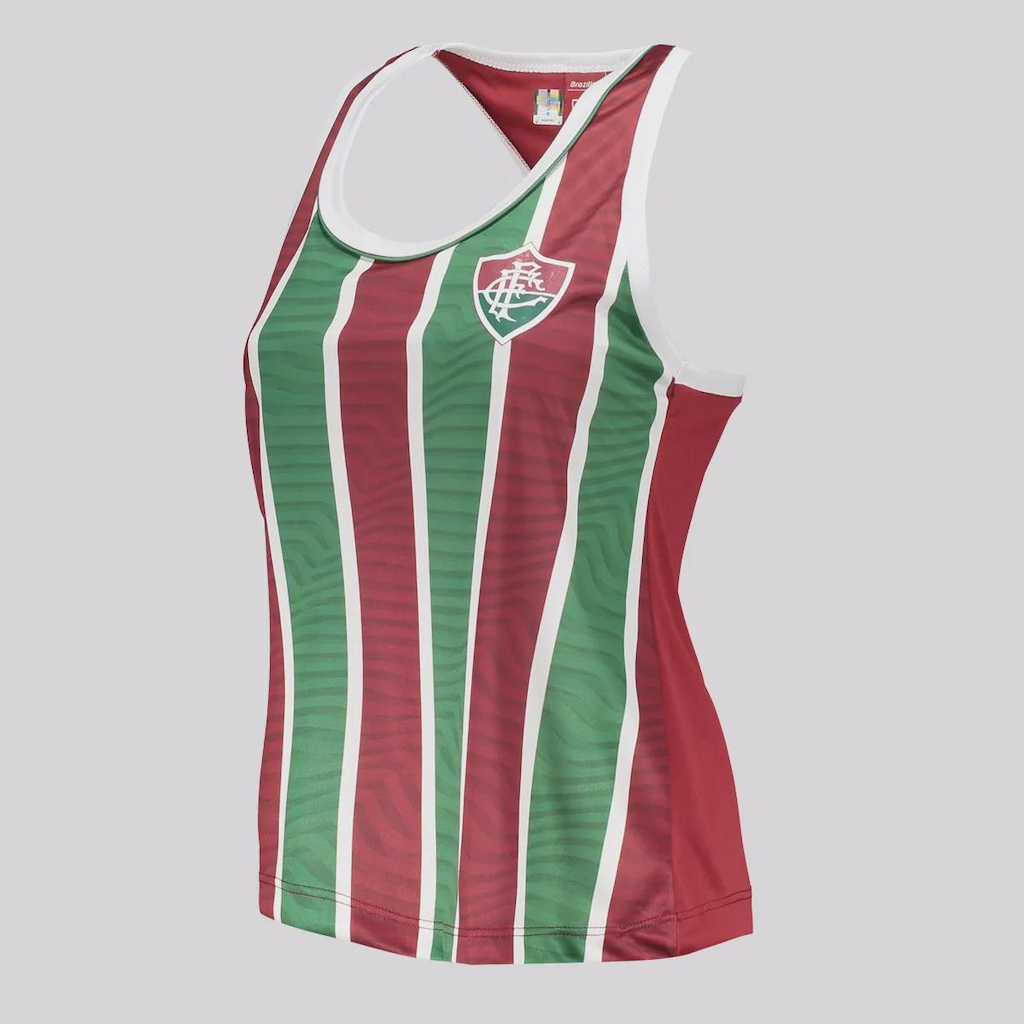 Imagem 5 do produto Camiseta Regata Fluminense Agora Grená Braziline Feminina
