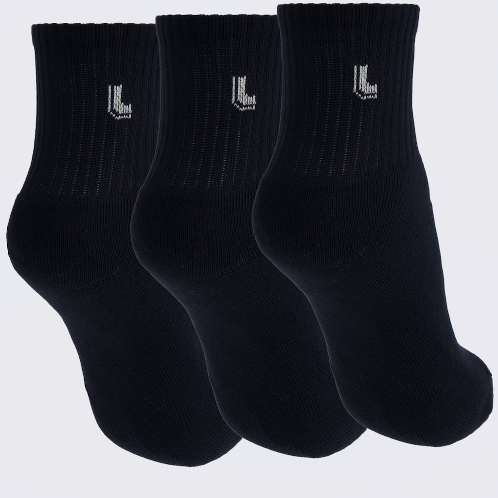 Imagem 2 do produto Kit Meia Cano Médio Lupo AM Sport 3 Pares Unissex