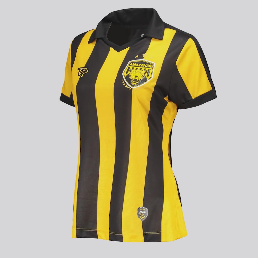 Imagem 2 do produto Camisa Onça Amazonas III 2025 Nº 10 Jogador FutFanatics Feminina