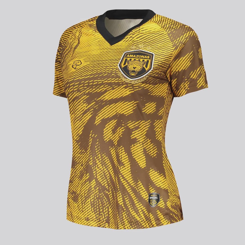 Imagem 2 do produto Camisa Onça Amazonas Aquecimento Atleta 2025 FutFanatics Feminina