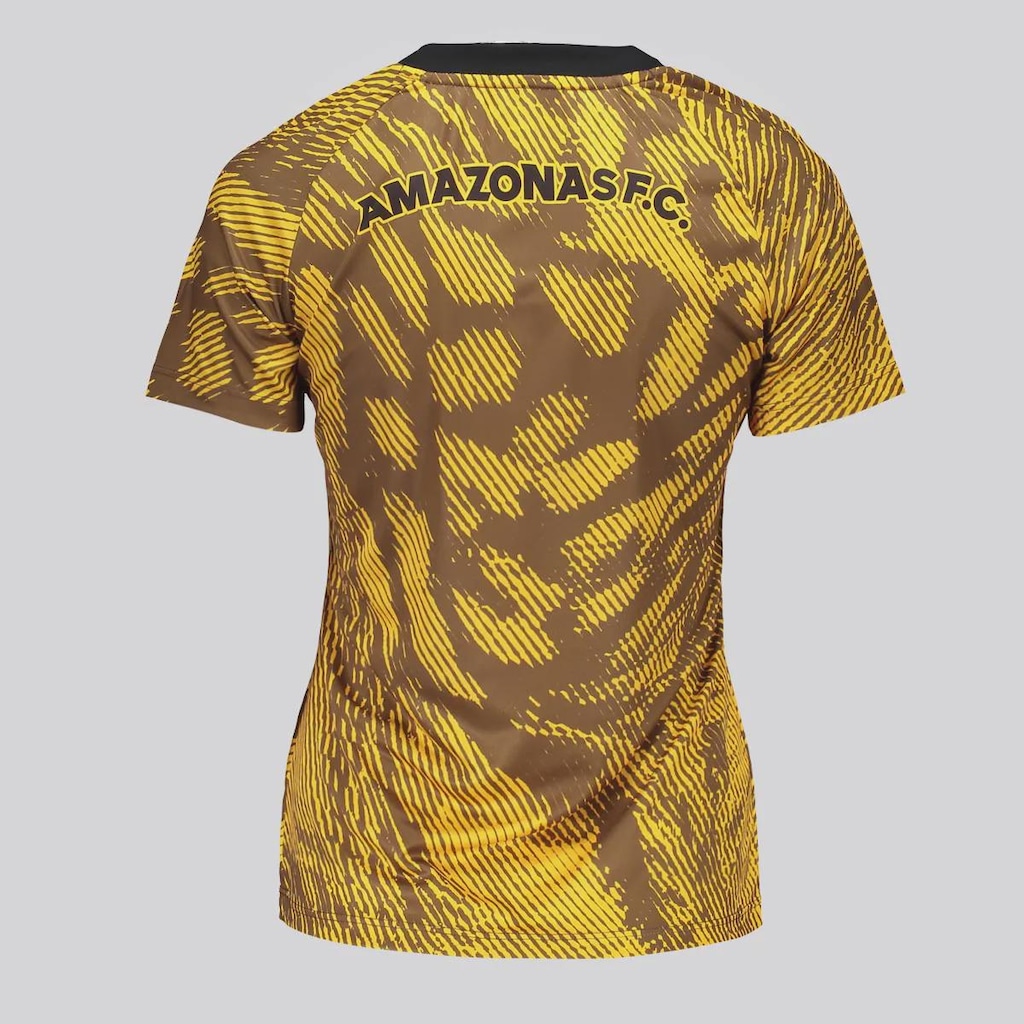 Imagem 3 do produto Camisa Onça Amazonas Aquecimento Atleta 2025 FutFanatics Feminina