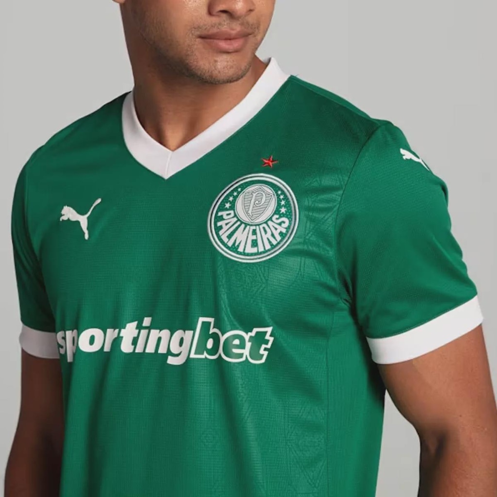 Imagem 2 do produto Camisa do Palmeiras I 2025 Com Patrocínio Puma Masculina