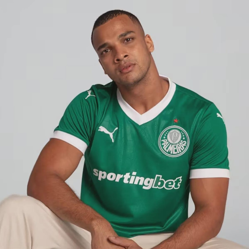 Imagem 3 do produto Camisa do Palmeiras I 2025 Com Patrocínio Puma Masculina