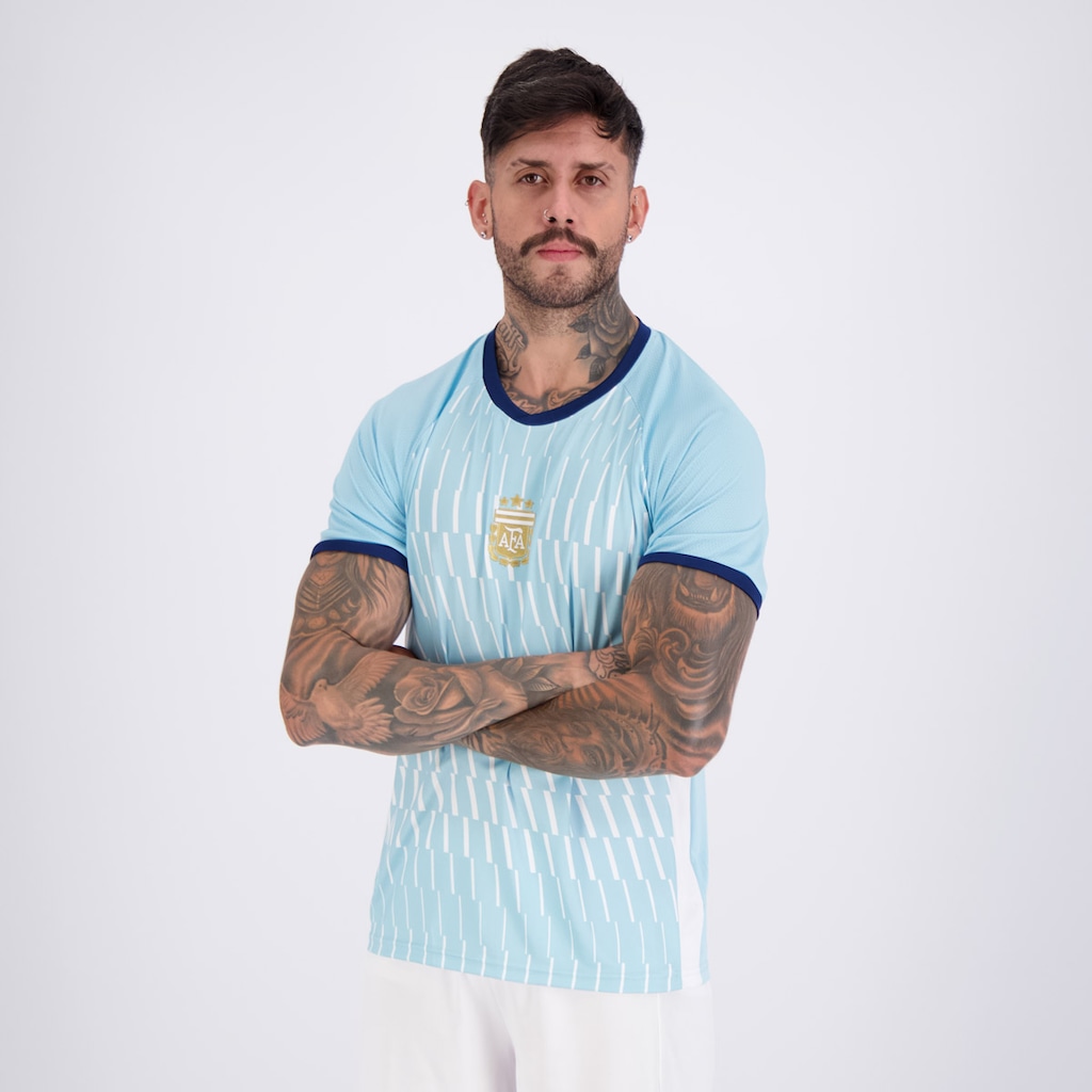 Imagem 4 do produto Camisa Argentina Lines 22 L Martinez FutFanatics Masculina