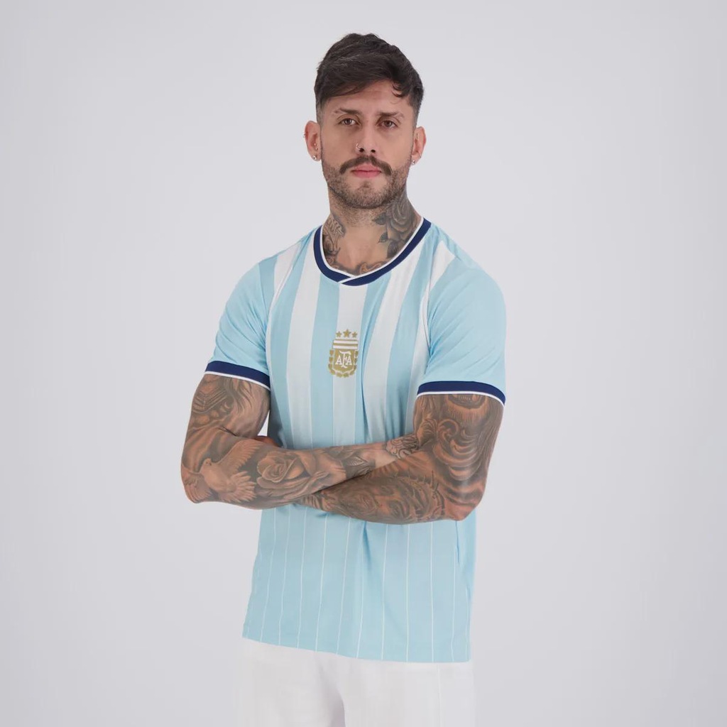 Imagem 4 do produto Camisa Argentina Lanes Azul 7 De Paul FutFanatics Masculina