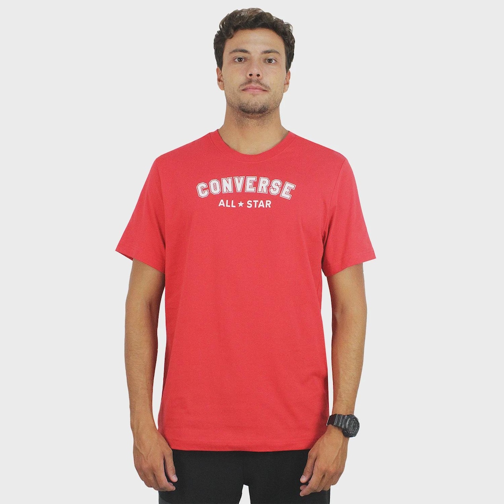 Imagem 2 do produto Camiseta Converse Go To All Star Logo Tee Red - Masculina