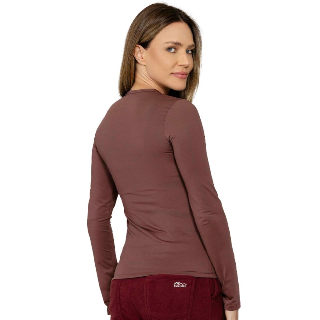 Imagem 2 do produto Camiseta Segunda Pele Feminina Run More Térmica