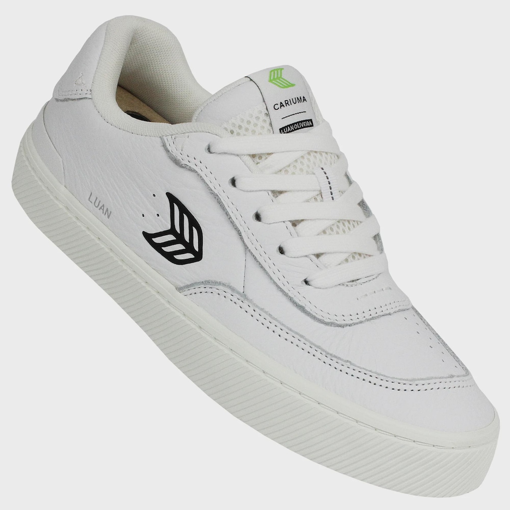 Imagem 2 do produto Tênis Masculino Cariuma Luan Pro White Premium Leather Black