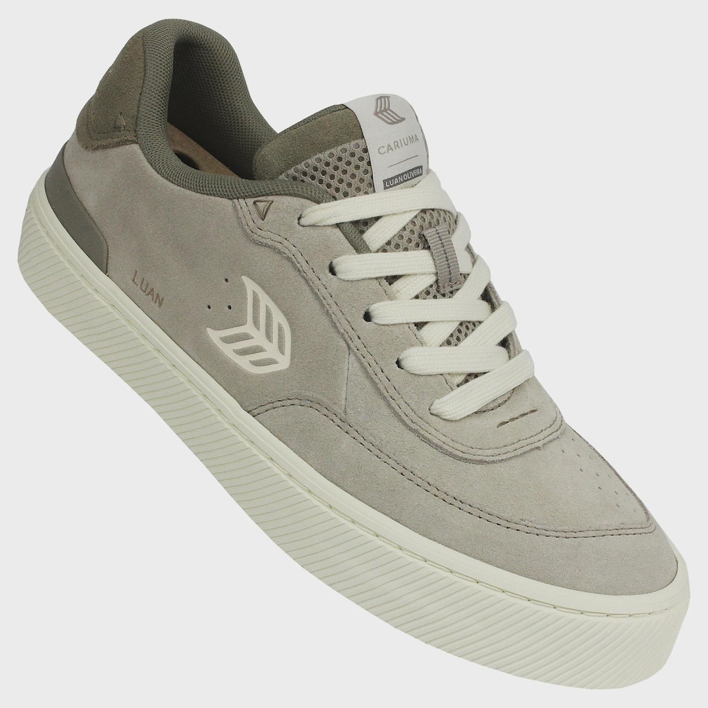Imagem 2 do produto Tênis Masculino Cariuma Luan Pro Plaza Taupe Suede Ivory