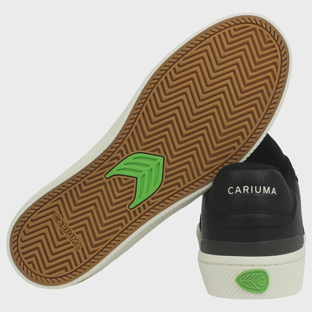 Imagem 5 do produto Tênis Masculino Cariuma Luan Pro Black Premium Leather Ivory Logo Importado
