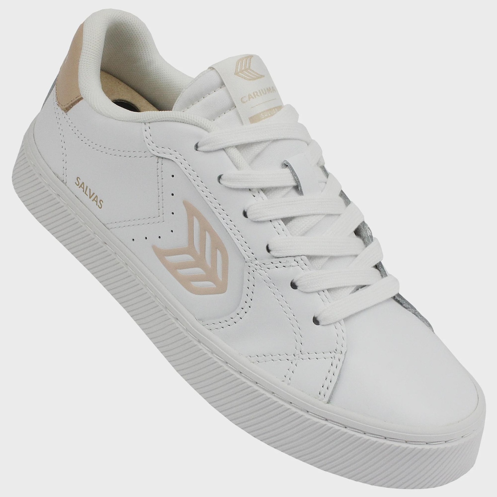 Imagem 2 do produto Tênis Masculino Cariuma Salvas White Leather Shifting Sand Logo Importado