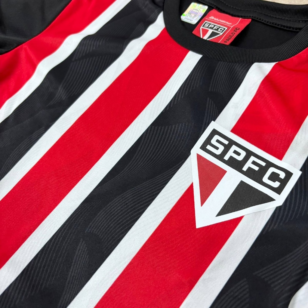 Imagem 3 do produto Camisa do São Paulo Exultante Listrada Braziline - Infantil
