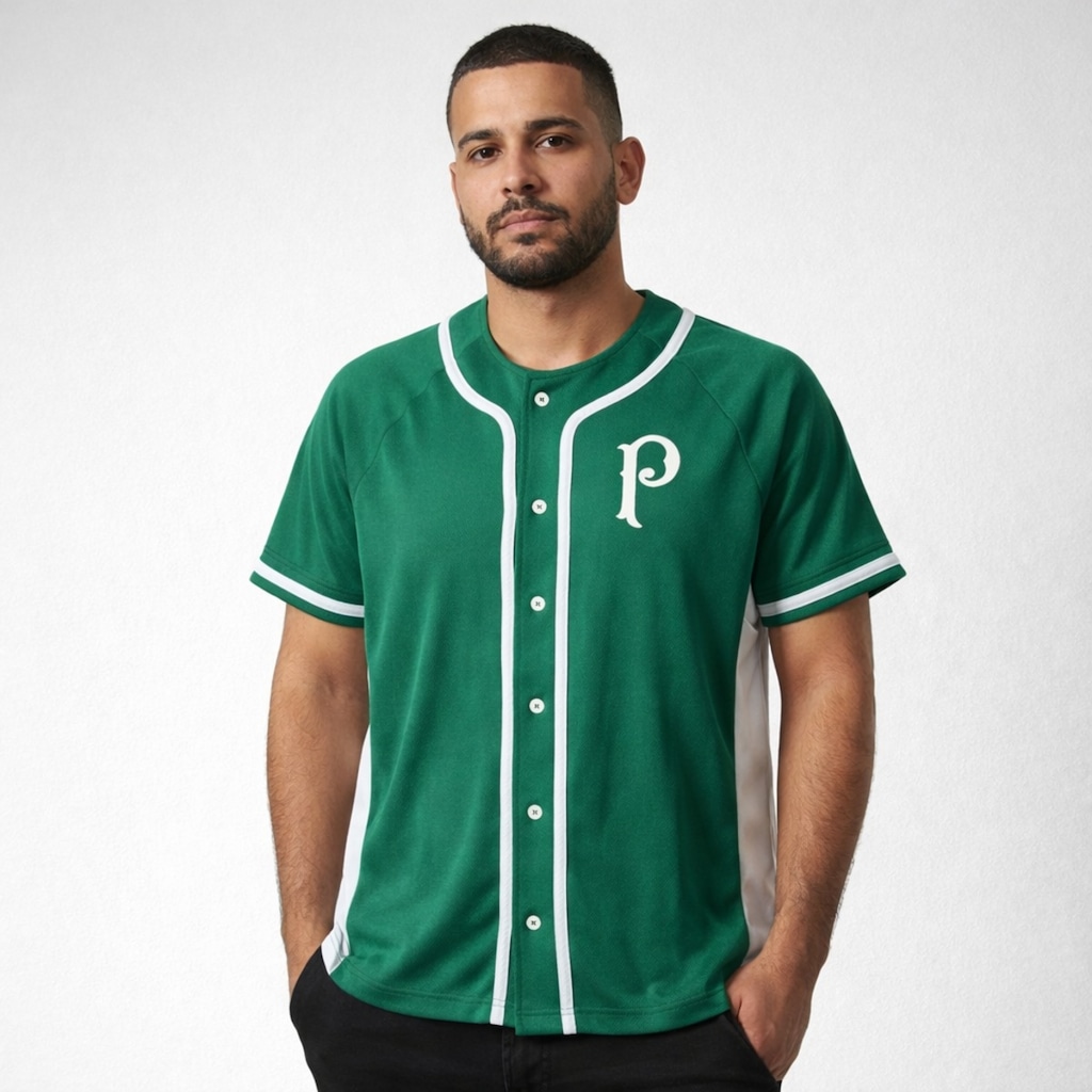 Imagem 2 do produto Camisa do Palmeiras Baseball Betel - Masculina
