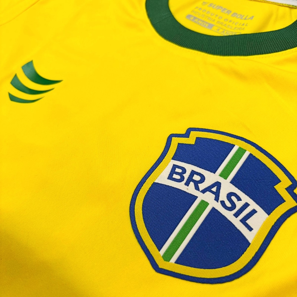 Imagem 3 do produto Camisa do Brasil Super Bolla Mini Craque Número 10 - Infantil