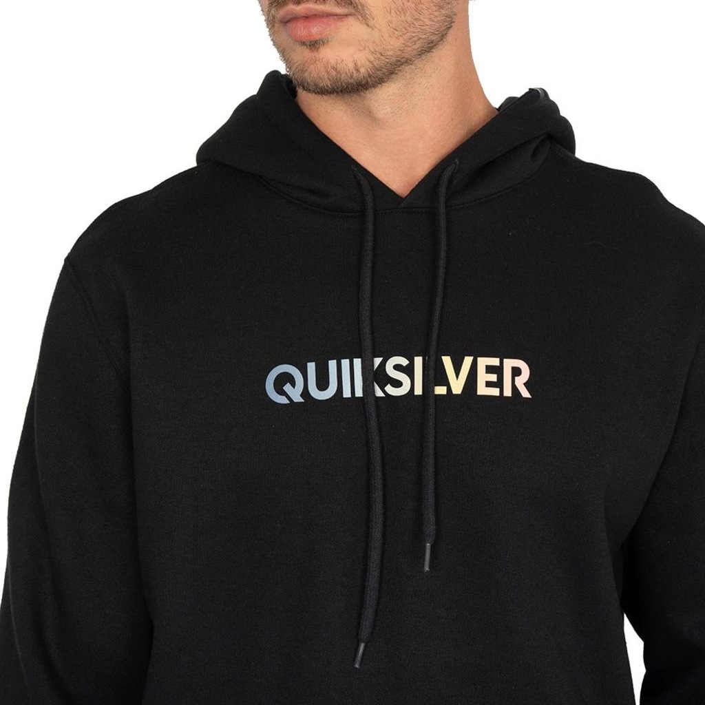 Imagem 3 do produto Blusão de Moletom com Capuz Quiksilver Canguru Gradient Type Antique - Masculino