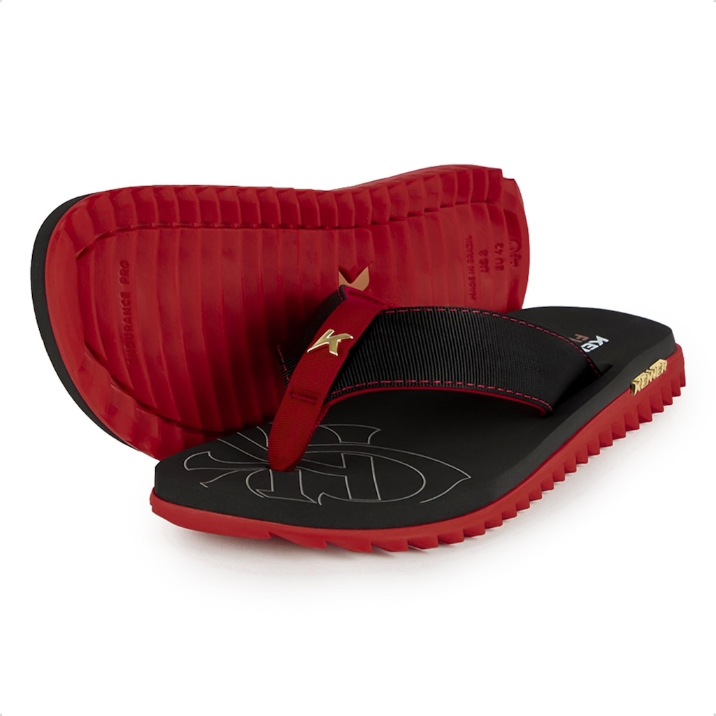 Imagem 2 do produto Chinelo Masculino Kenner Kivah Flamengo Rubro-Negra