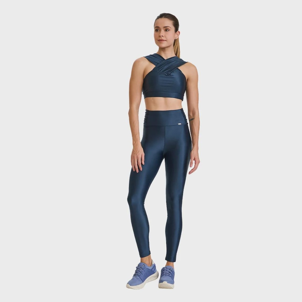 Imagem 2 do produto Top Fitness Caju Brasil Energy Alças Franzidas - Feminino