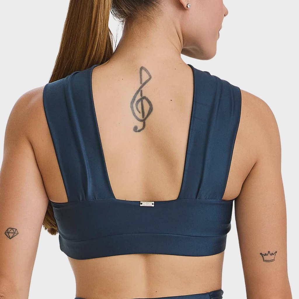 Imagem 3 do produto Top Fitness Caju Brasil Energy Alças Franzidas - Feminino