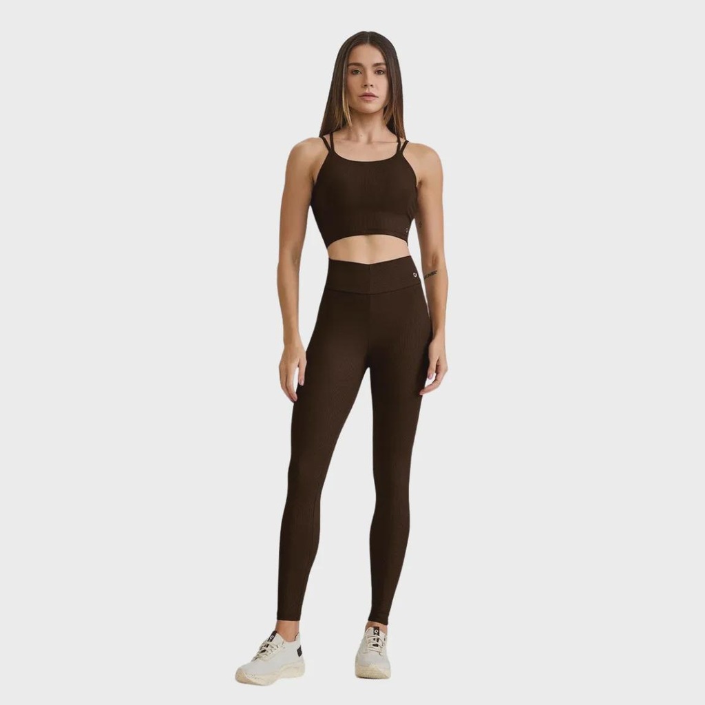 Imagem 3 do produto Top Cropped Caju Brasil Canelado Alças Duplas - Feminina