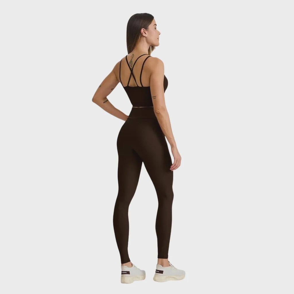 Imagem 4 do produto Top Cropped Caju Brasil Canelado Alças Duplas - Feminina
