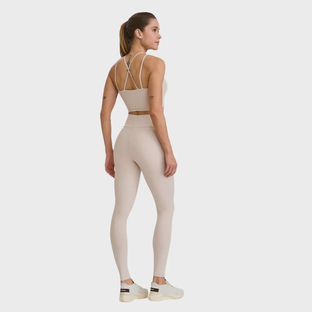 Imagem 4 do produto Top Cropped Caju Brasil Canelado Alças Duplas - Feminina