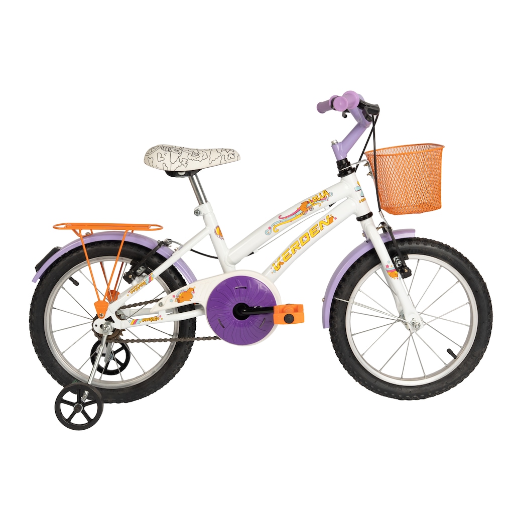 Imagem 2 do produto Bicicleta Aro 16 Lolla Branca Verden Bikes - Infantil