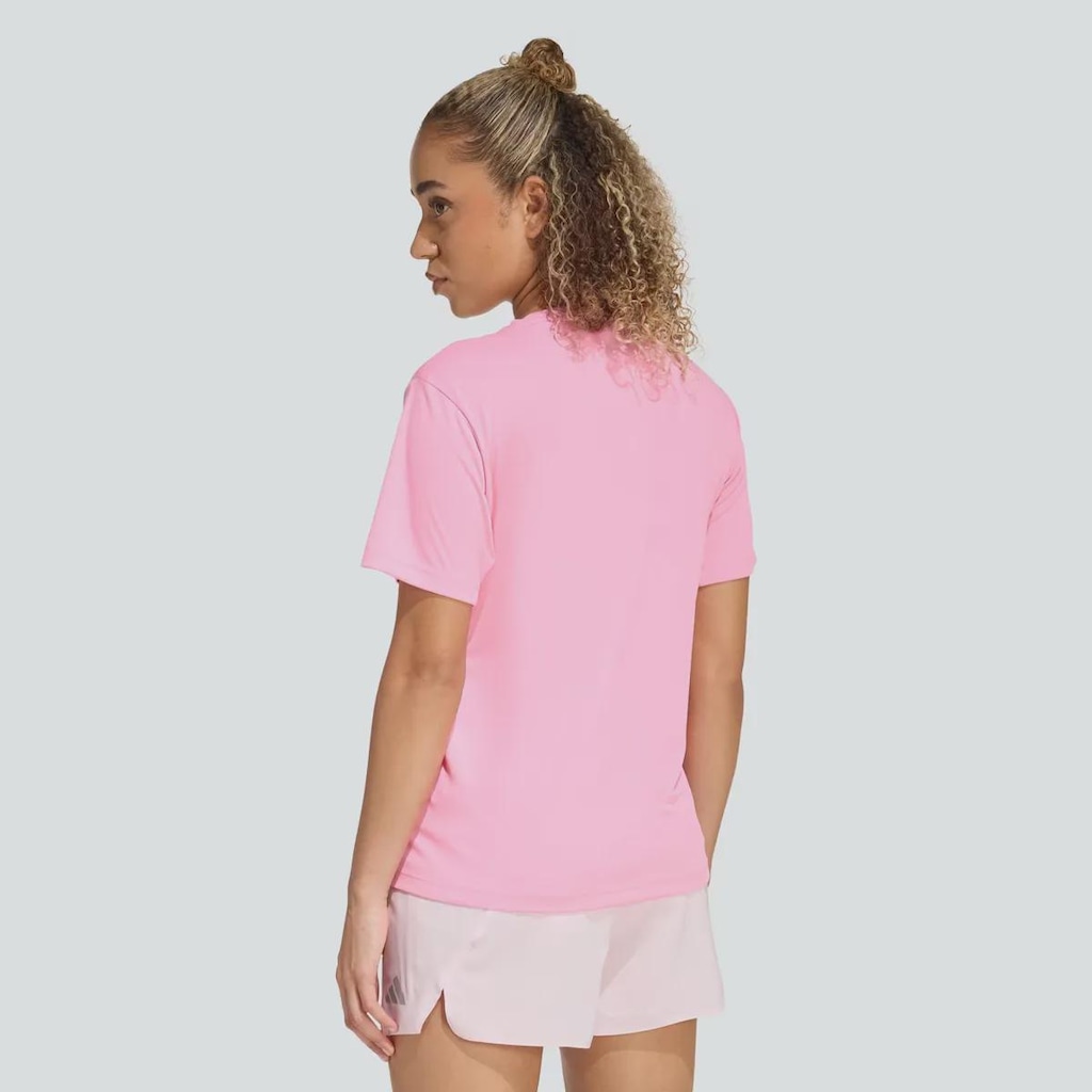 Imagem 2 do produto Camiseta Adidas Run Ess Tee Feminina Rosa