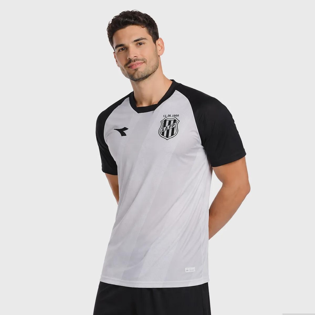 Imagem 2 do produto Camisa da Ponte Preta Treino Linha 2025 Diadora - Masculina