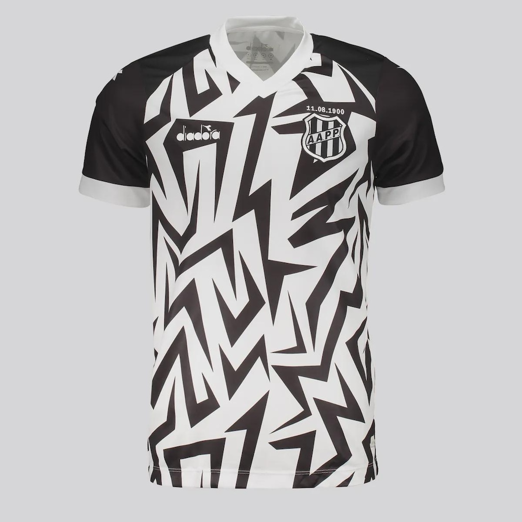 Imagem 4 do produto Camisa da Ponte Preta Aquecimento Atleta 2025 Diadora - Masculina