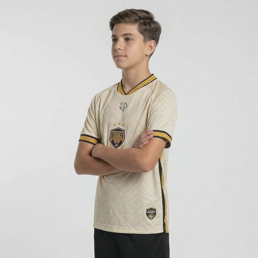 Imagem 2 do produto Camisa do Amazonas Povos Originários 2025 Onça - Infantil