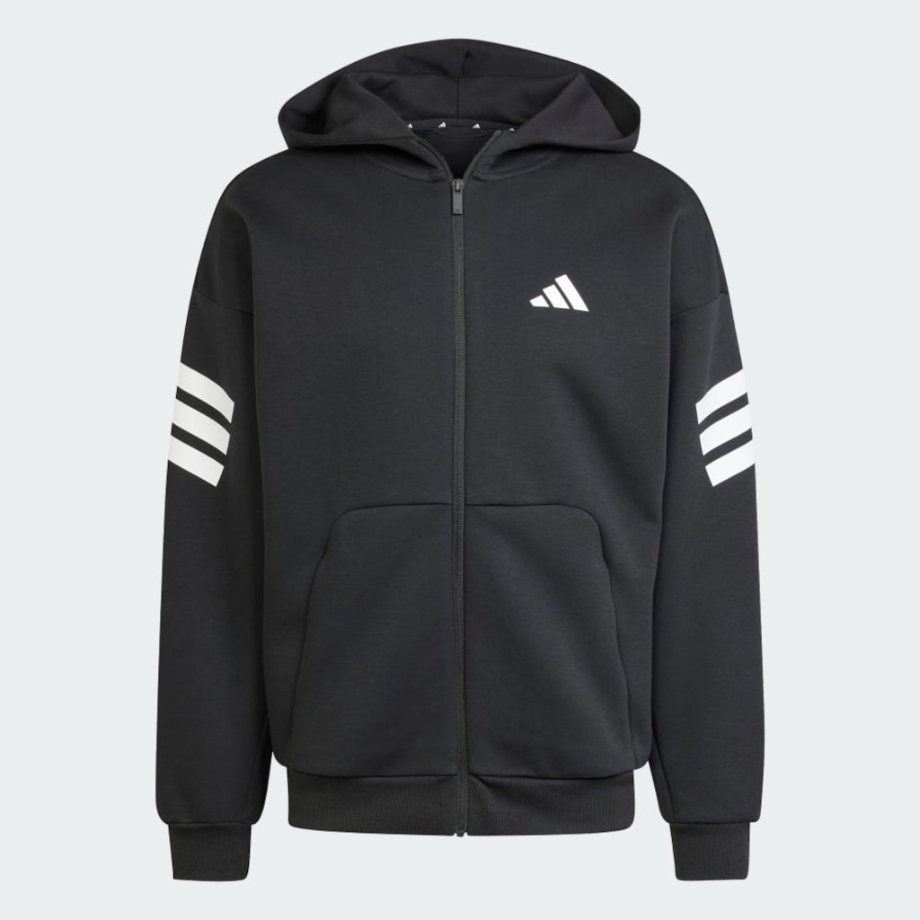 Imagem 2 do produto Jaqueta de Moletom com Capuz adidas Zíper Três Listras Future Icons - Masculina