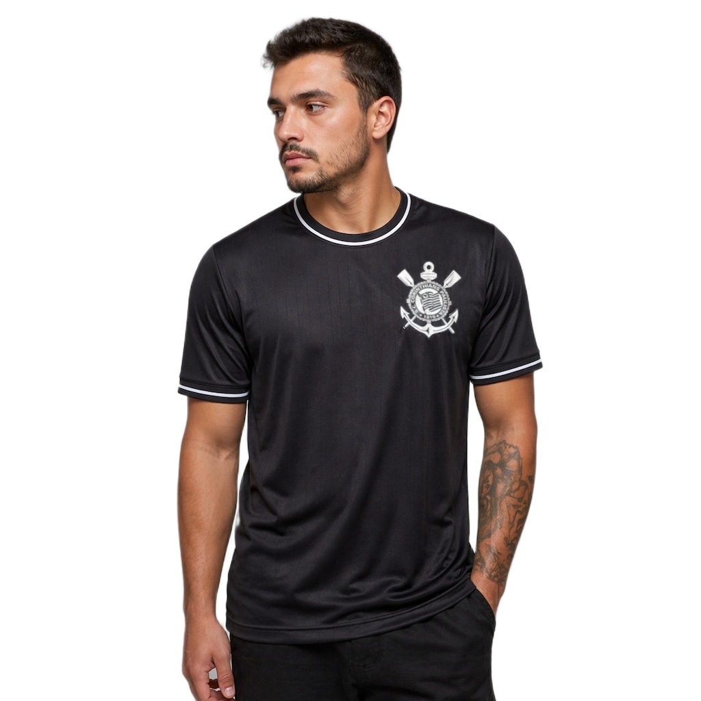 Imagem 2 do produto Camisa do Corinthians Arte Dark Braziline - Masculina