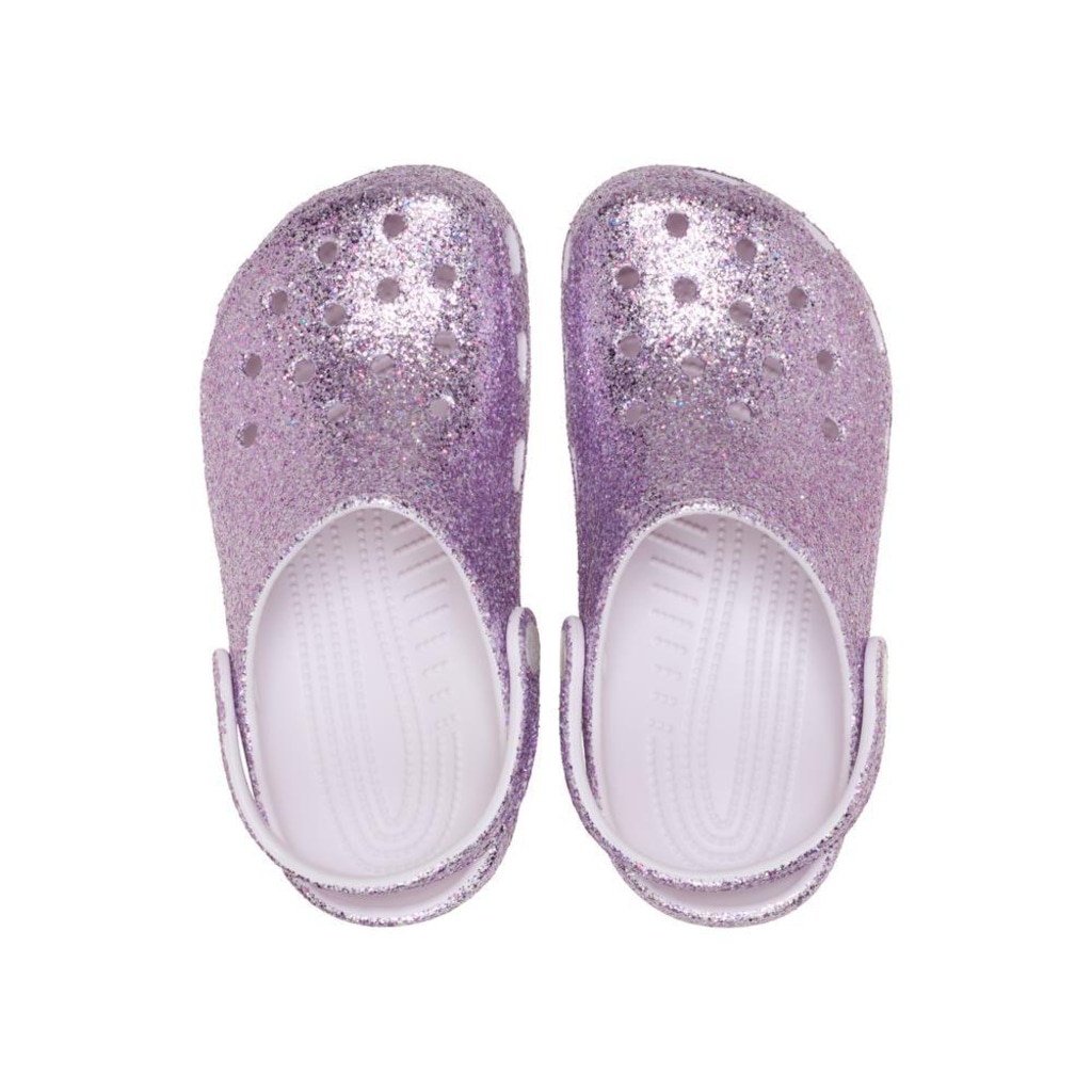 Imagem 4 do produto Sandália Crocs Classic Chunky Glitter Clog K Grape Ice