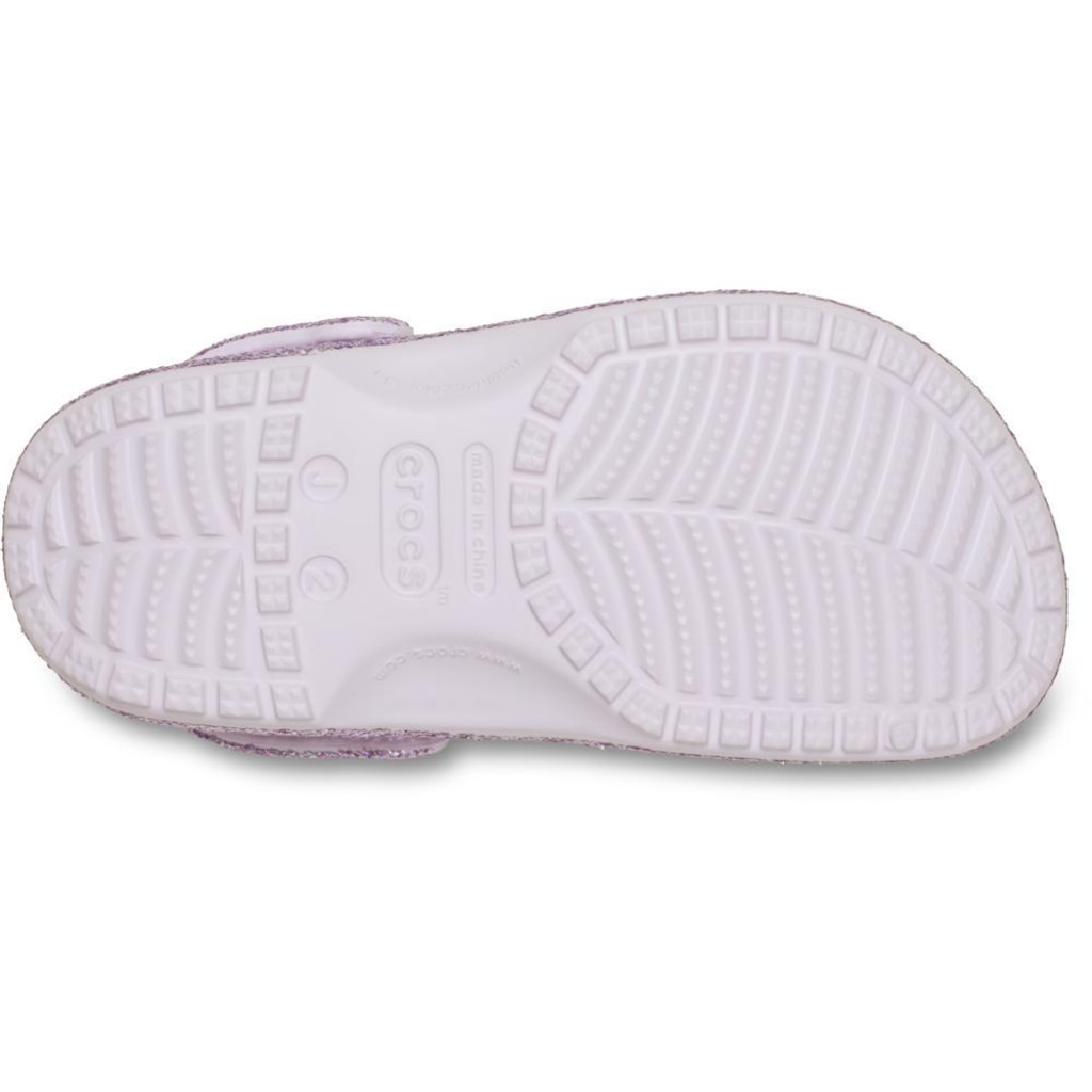 Imagem 5 do produto Sandália Crocs Classic Chunky Glitter Clog K Grape Ice