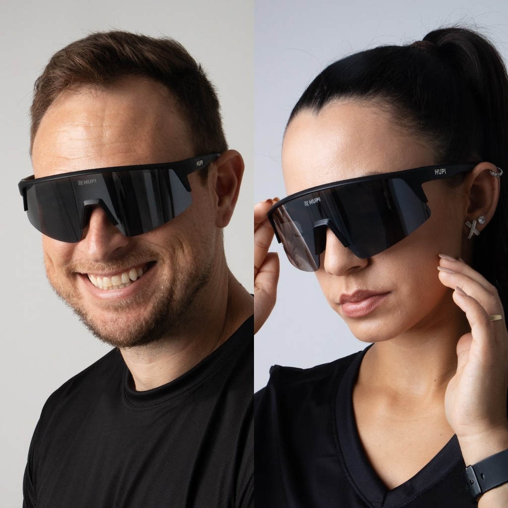 Imagem 4 do produto Óculos HUPI Sprint Preto Lente Prata Espelhado