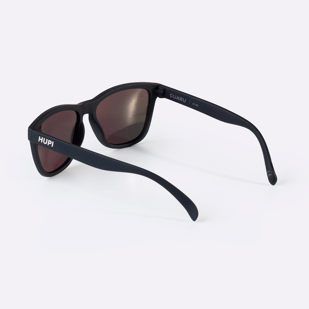 Imagem 3 do produto Óculos HUPI Guaru Preto Lente Dourado Espelhado