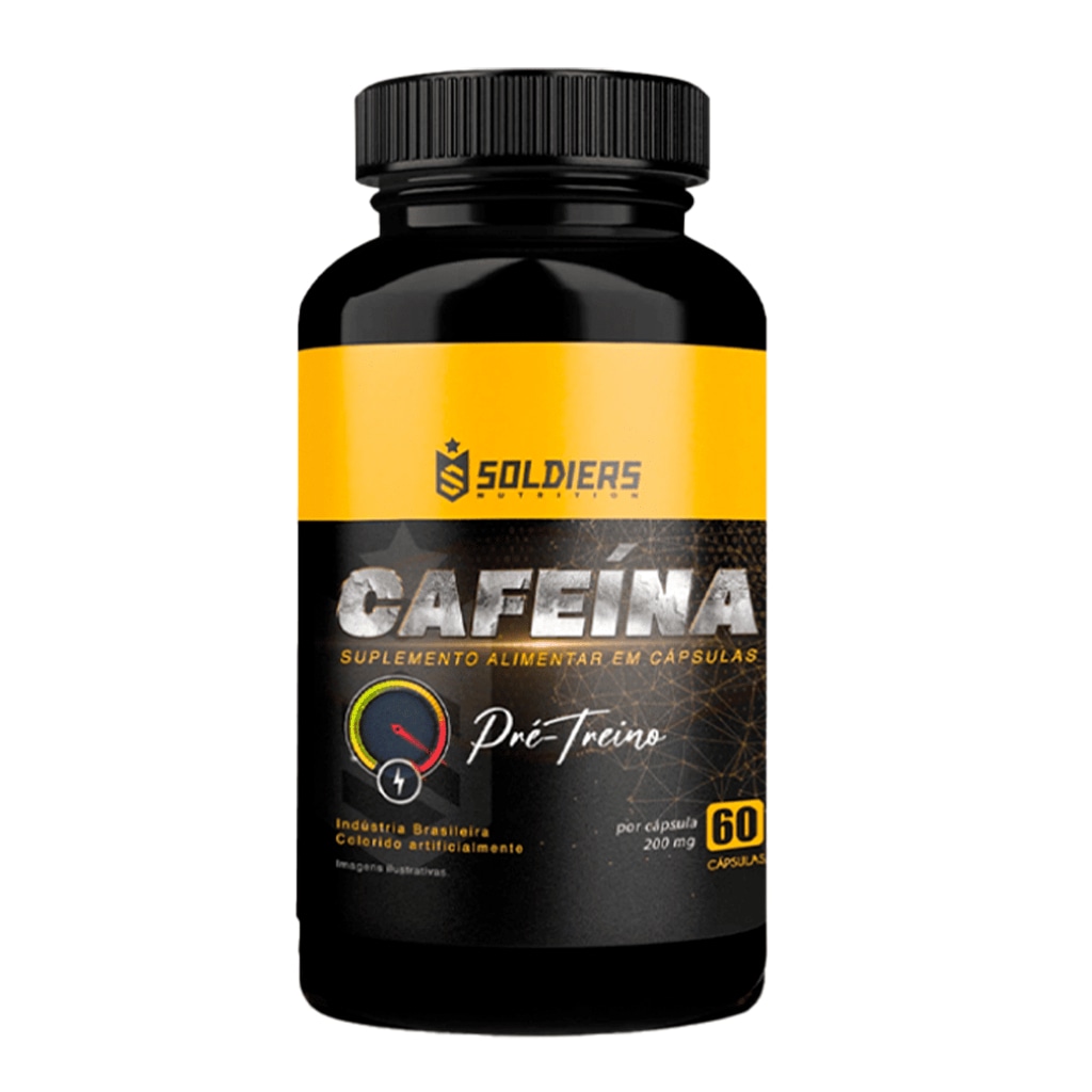 Imagem 2 do produto Cafeína Termogênico 60 Caps 100% Pura - Soldiers Nutrition