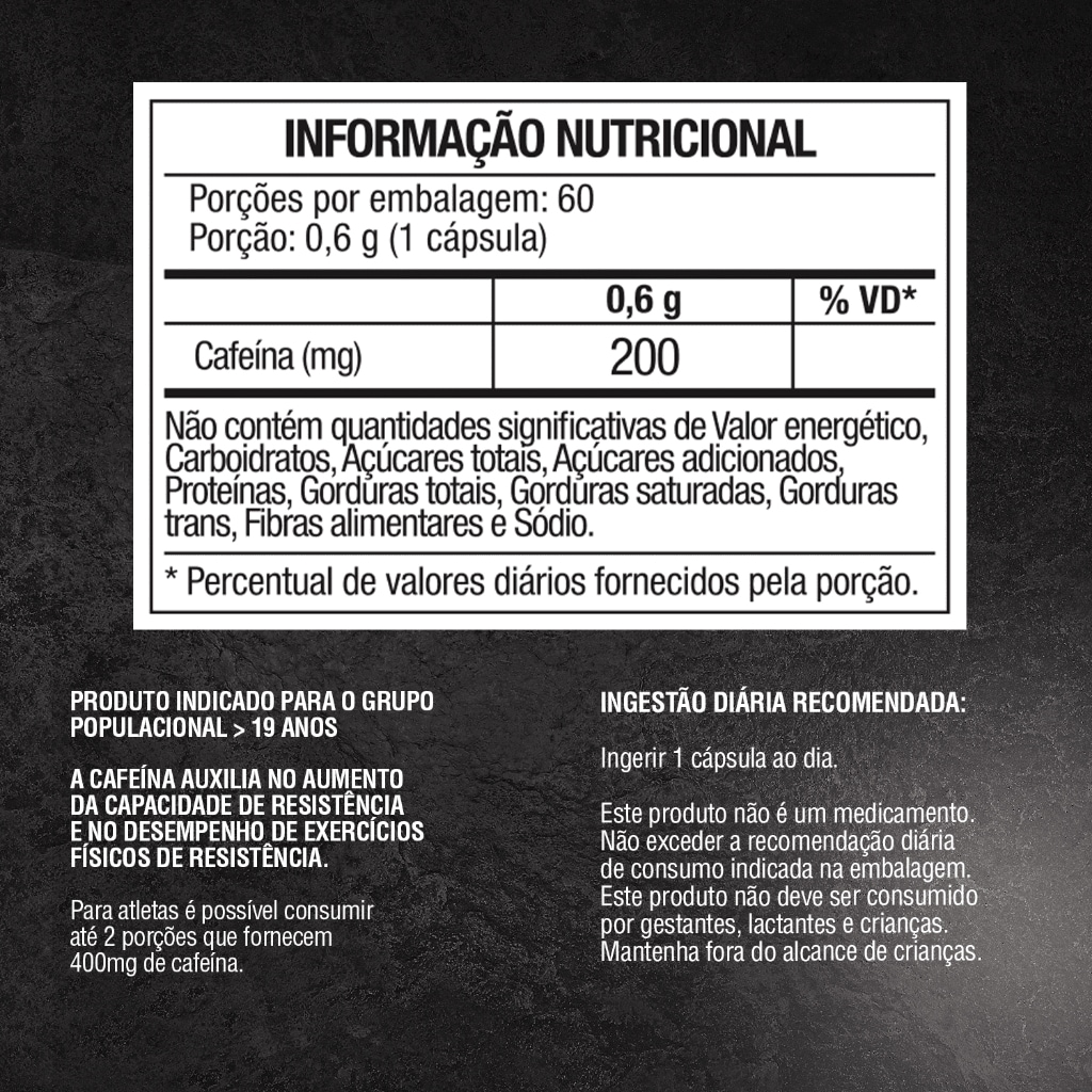 Imagem 4 do produto Cafeína Termogênico 60 Caps 100% Pura - Soldiers Nutrition