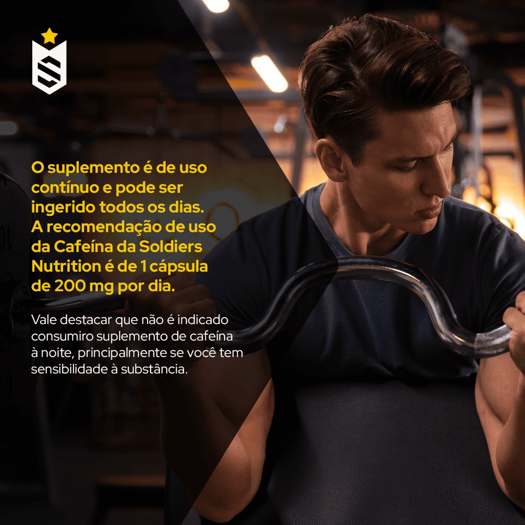 Imagem 5 do produto Cafeína Termogênico 60 Caps 100% Pura - Soldiers Nutrition