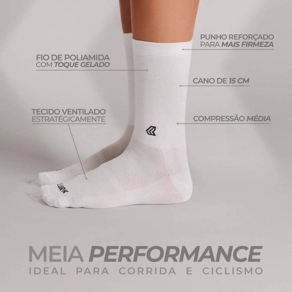 Imagem 4 do produto Meia Cano Médio Lurk Performance Duo - Unissex