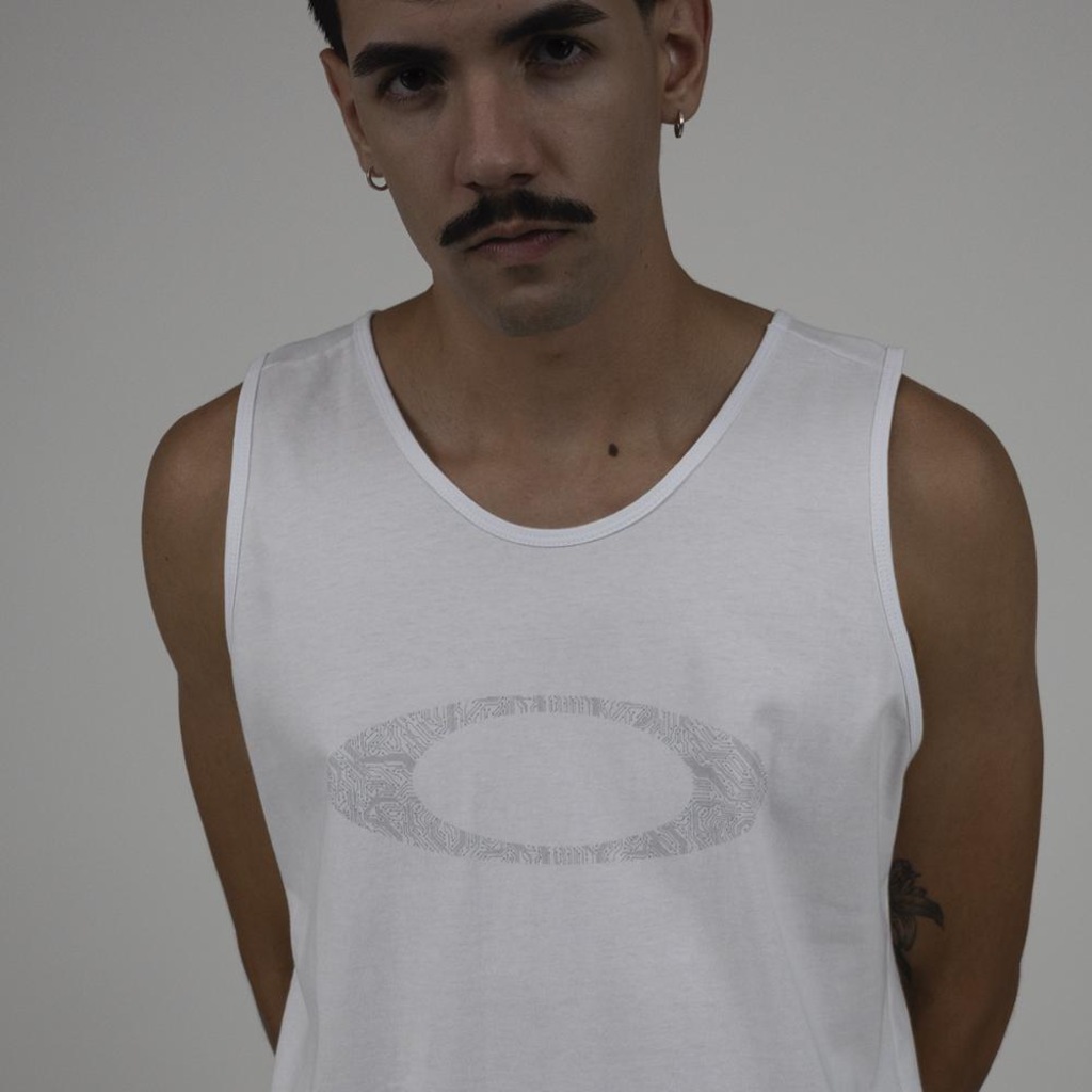 Imagem 4 do produto Camiseta Regata Masculina Oakley Ellipse Motherboard Tank White