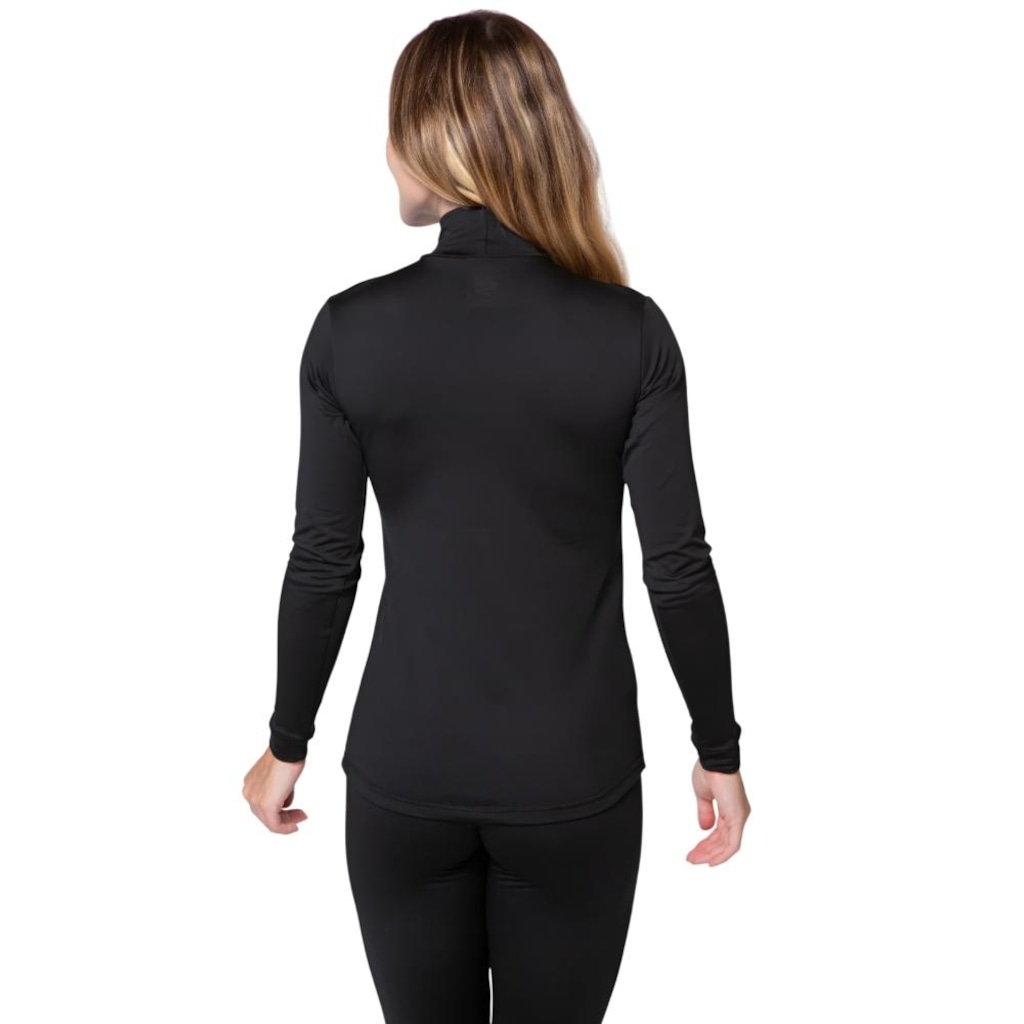 Imagem 2 do produto Camiseta Manga Longa Térmica Segunda Pele Roupas Térmicas Gola Alta - Feminina