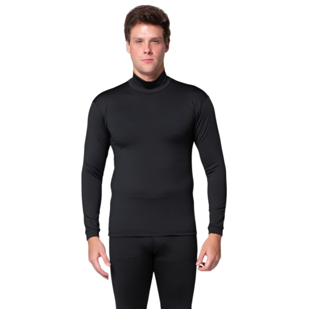 Imagem 3 do produto Camisa Térmica Segunda Pele Roupas Térmicas Gola Alta - Masculina