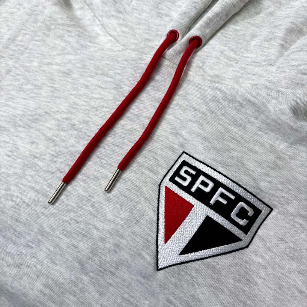 Imagem 3 do produto Blusão Moletom São Paulo Salto Com Capuz Braziline - Masculina