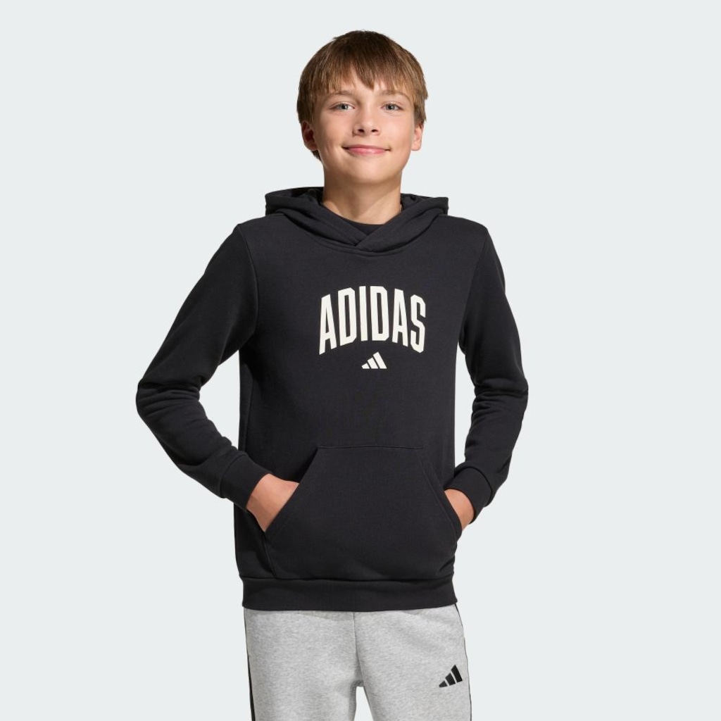 Imagem 3 do produto Blusão com Capuz adidas Estampada Codes Collegiate Infantil