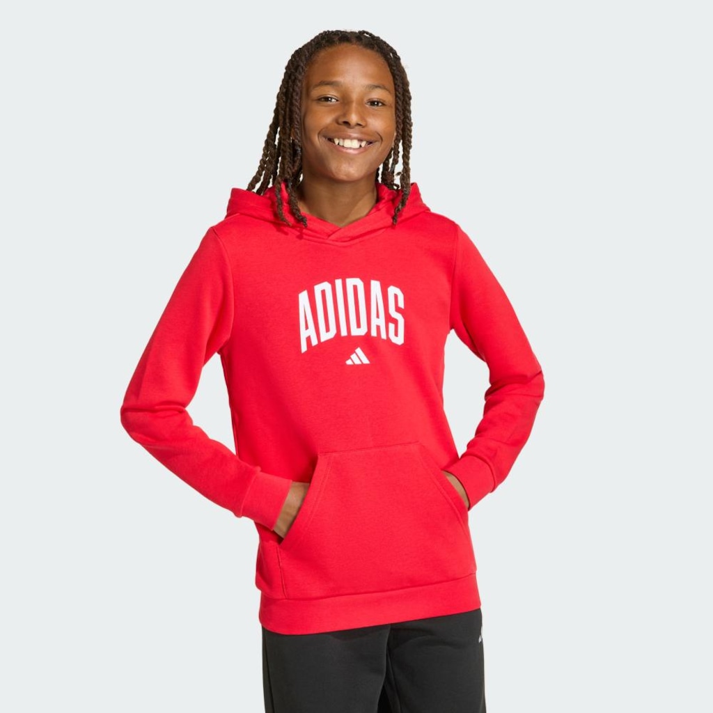 Imagem 3 do produto Blusão com Capuz adidas Estampada Codes Collegiate Infantil