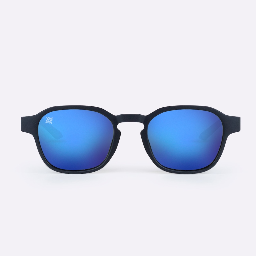 Imagem 2 do produto Óculos HUPI Vibe Preto Lente Azul Espelhado