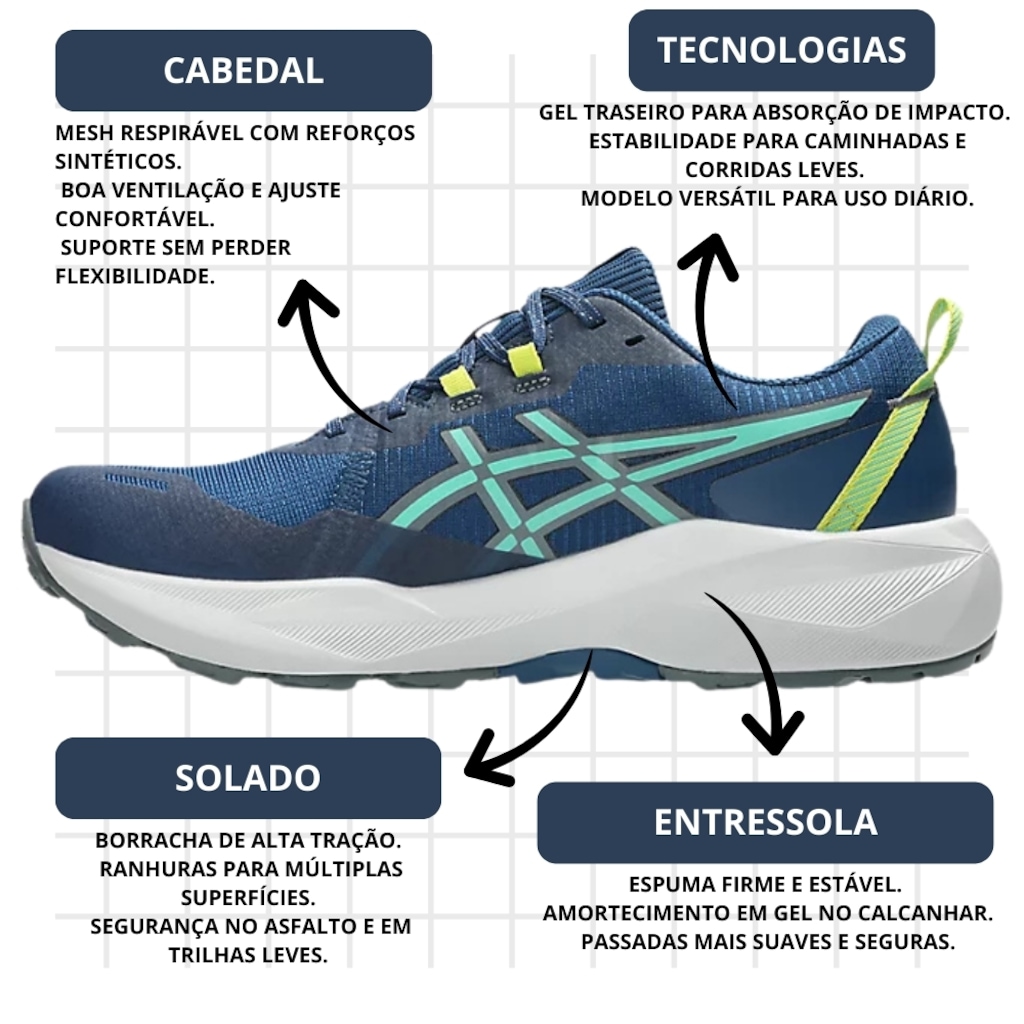 Imagem 3 do produto Tênis Asics Gel-Venture 11 - Masculino