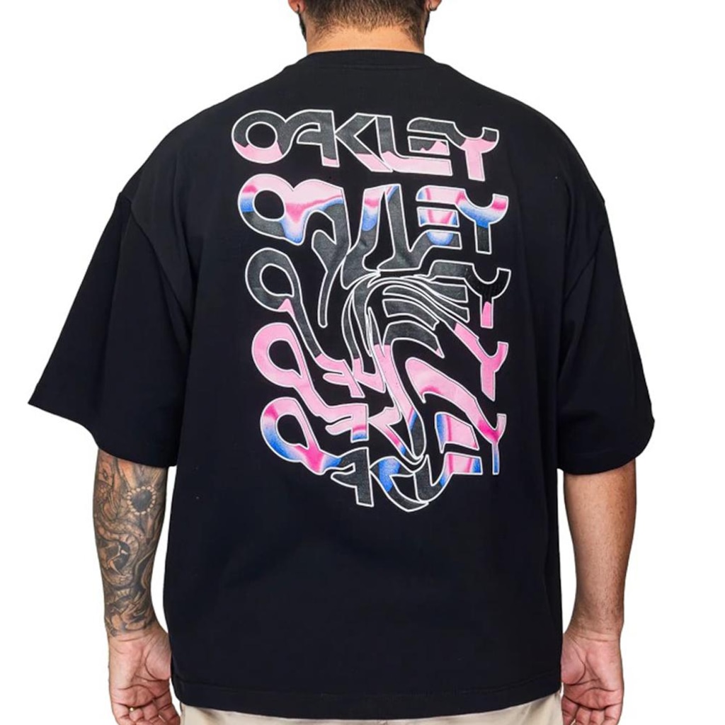 Imagem 2 do produto Camiseta Oakley B1B Warp Graphic SS Masculina